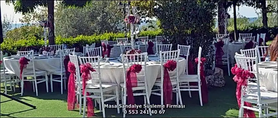 Masa Sandalye Süsleme